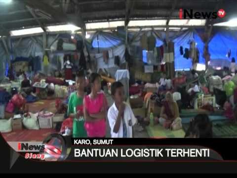 Posko pengungsi gunung sinabung mulai kekurangan bahan makanan - iNews Siang 16/02