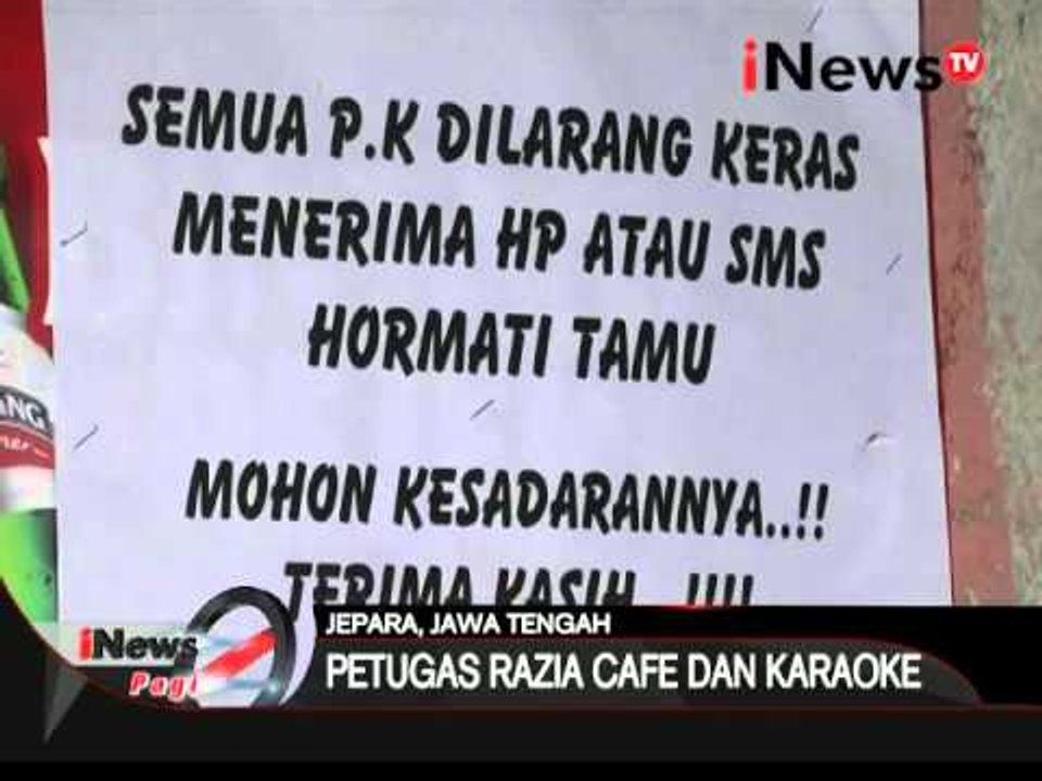 Petugas razia cafe & karaoke di Jepara, ratusan miras disita petugas - iNews Pagi 17/02