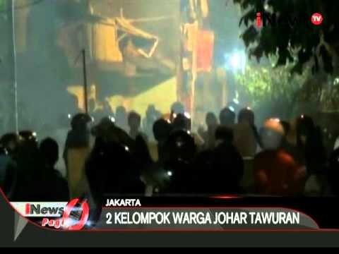 Lagi! Warga Johar Baru terlibat tawuran, polisi tembakkan gas air mata - iNews Pagi 19/02