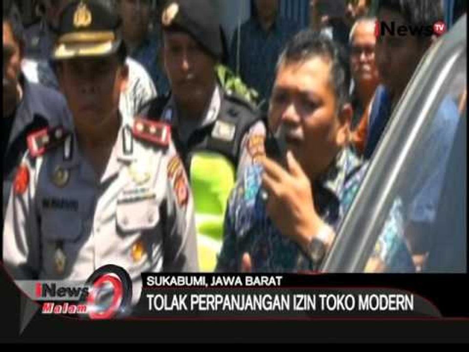 Tolak toko modern, kericuhan nyaris warnai demo pedagang di BPMPT di Sukabumi - iNews Malam 23/02