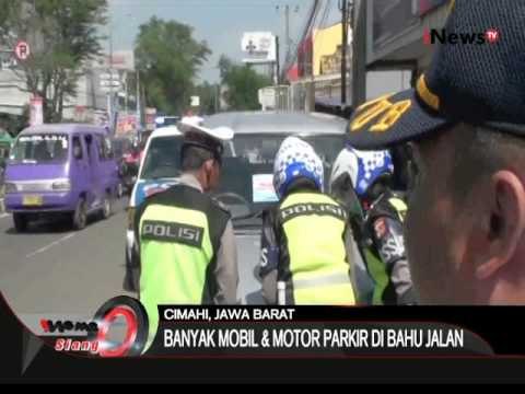 Razia parkir liar digelar Satlantas Cimahi pagi tadi - iNews Siang 24/02