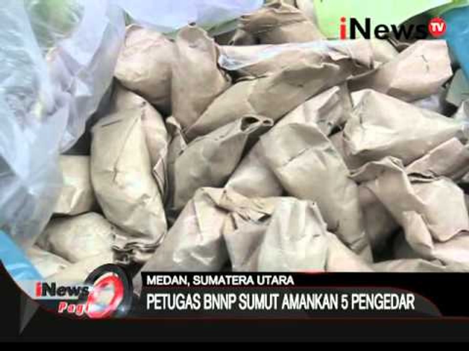 BNN prov. sumut berhasil sita 30kg ganja dari tang 5 orang pengedar - iNews Pagi 18/03