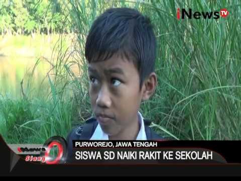 Jembatan ambrol, siswa SD berjibaku demi menuntut ilmu - iNews Siang 24/02
