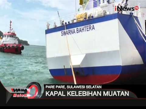 Kelebihan muatan, kapal motor di dermaga Pare-pare nyaris tenggelam - iNews Malam 28/02
