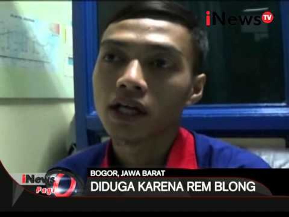 Diduga rem blong, bus tabrak bulldozer hingga ringsek - iNews Pagi 01/03