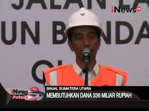 Presiden Jokowi tinjau proyek kreta api trans sumatra - iNews Petang 03/03