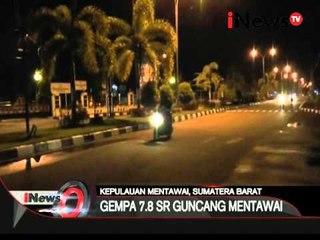 Gempa Bumi berkekuatan 7,8 SR guncang Mentawai - iNews Pagi 03/03