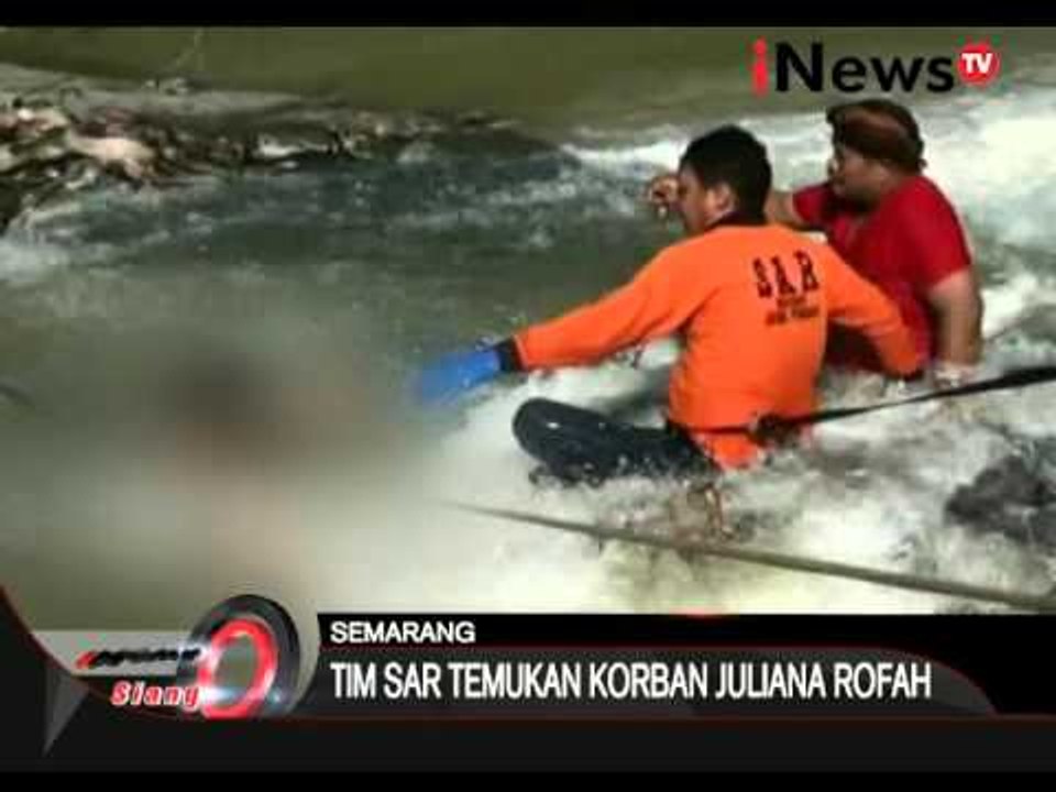 Tim SAR temukan 1 dari 3 korban yang terseret air bah di Semarang - iNews Siang 04/03