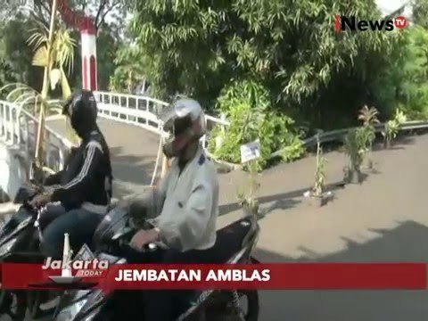 Jembatan nyaris amblas, warga komplek hankam, Slipi memutar jalan 1 Km - Jakarta Today 07/03
