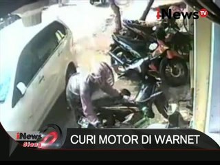 Pelaku spesialis maling motor di warnet berhasil ditangkap berkat rekaman CCTV - iNews Siang 07/03