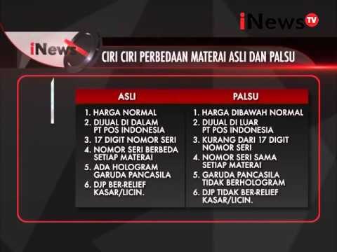 Berikut ciri-ciri perbedaan materai asli dan palsu - iNews Siang 08/03