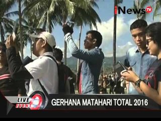 Detik-detik gerhana matahari total di Parigi Mountong, Sulsel - Live Event 09/03