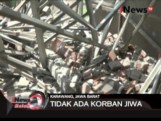 Baru 3 tahun di bangun, atap sekolah di kerawang ambruk - iNews Malam 09/03
