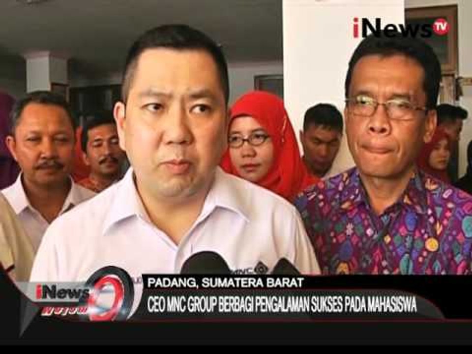 Peduli pendidikan, CEO MNC Group berikan kuliah umum kepada mahasiswa UNP - iNews Malam 09/03