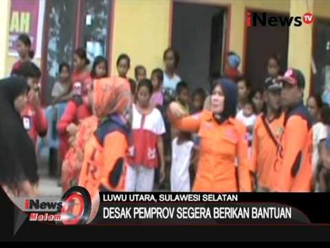 Anggaran BPBD terbatas, Warga korban banjir di luwu utara kekurangan logistik - iNews Malam 09/03