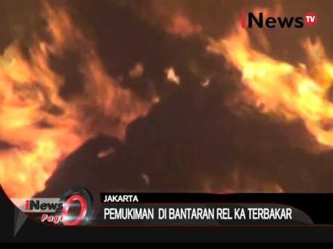 Kebakaran permukiman di bantaran rel kereta R.E. Martadinata - iNews Pagi 15/03
