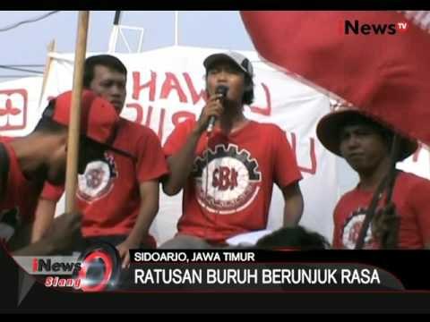 Tuntut kenaikan gaji, ratusan buruh dari Serikat Buruh kembali berunjuk rasa - iNews Siang 18/03