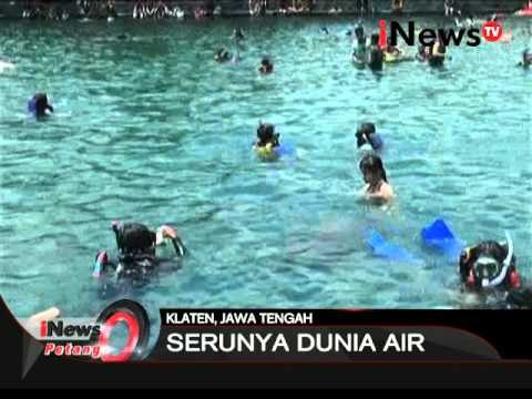 Serunya berfoto di bawah air di kolam renang Umbul Ponggok, Klaten, Jateng - iNews Petang 17/03