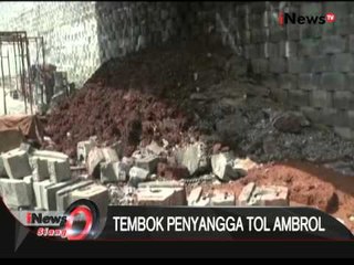 Pasca ambrol, tempok penyangga tol JORR masih belum diperbaiki - iNews Siang 17/03