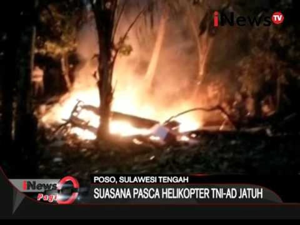 Detik-detik pasca jatuhnya Helikopter TNI AD di Poso yang direkam oleh warga - iNews Pagi 21/03