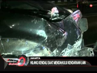 Diduga pengemudi mengantuk, kecelakaan 2 kendaraan diruas tol Jakarta terjadi - iNews Malam 20/03