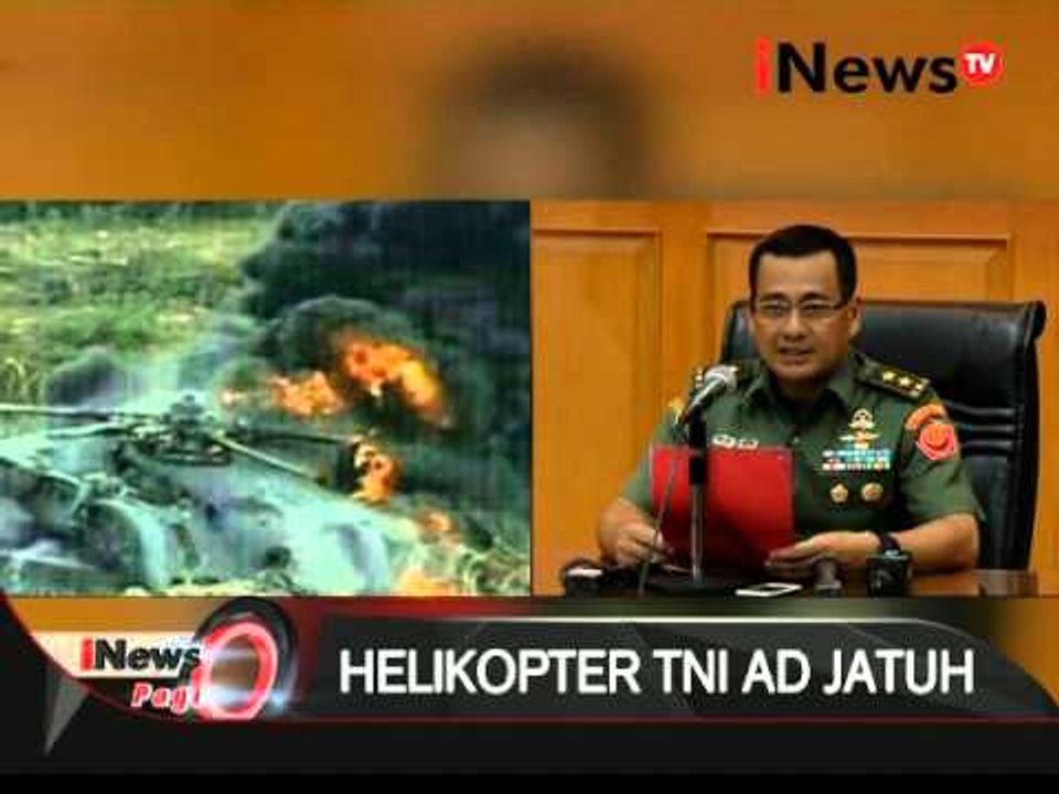 Kapuspen TNI bantah rumor jatuhnya Helikopter akibat ditembak kelompok Santoso - iNews Pagi 21/03