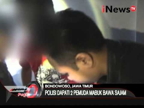 Razia hotel di Bondowoso, polisi amankan 2 pemuda mabuk bawa sajam - iNews Pagi 22/03