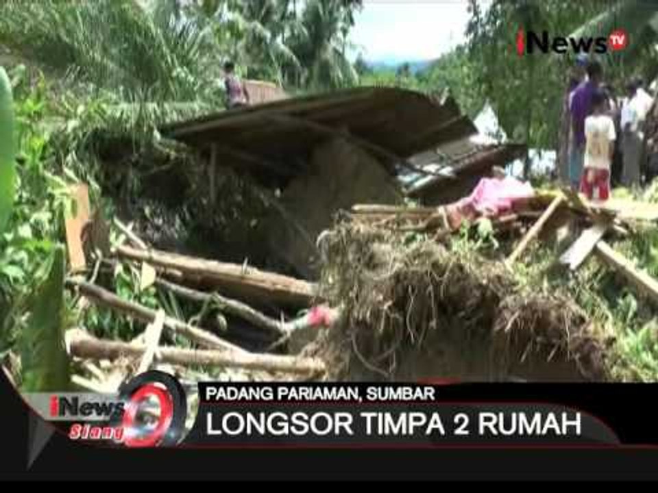 Longsor tinpa 2 rumah di Padang Pariaman, Sumbar, 1 orang meninggal - iNews Siang 24/03