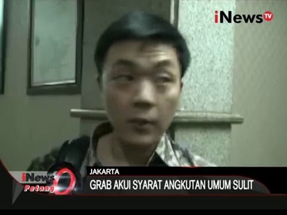 Legal Manager Grab Cars akui kesulitan jika harus mengurus perijinan angkutan - iNews Petang 24/03