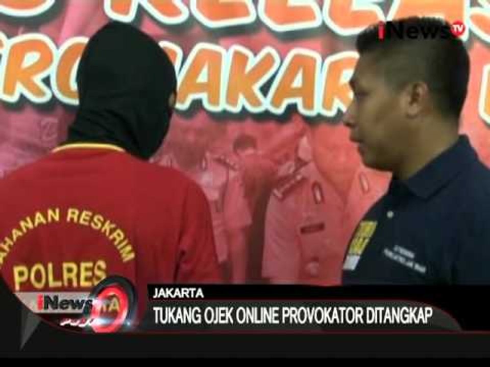 Menjadi provokator, Polres Metro Jakbar tangkap seorang tukang ojek online - iNews Pagi 25/03