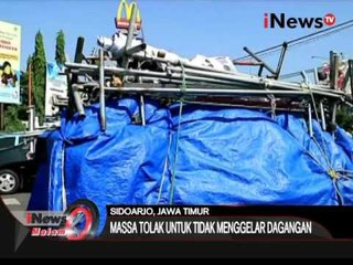 Tolak berjualan, PKL taman pinang blokade jalan - iNews Malam 27/03