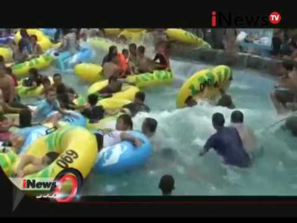 Keseruan wisata kolam renang ombak tsunami di Saygon Waterpark di Pasuruan, Jatim - iNews Pagi 28/03