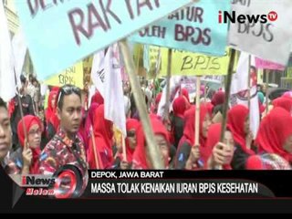 Warga depok lakukan aksi penolakan kenaikan iuran BPJS - iNews Malam 30/03