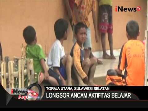 Longsor ancam aktivitas belajar mengajar di SDN 17 Sa'dan, Toraja Utara - iNews Pagi 04/04