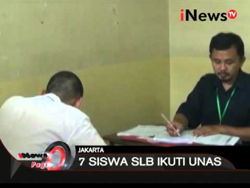 Siswa SMA Luar Biasa juga ikuti ujian nasional - iNews Pagi 05/04