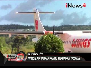 Pesawat Wings Air tabrak taxiway - iNews Malam 05/04