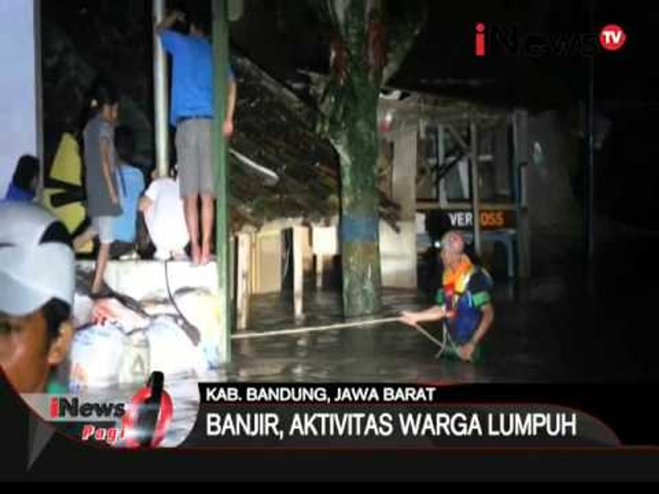 Hujan deras dan luapan sungai citarum, beberapa daerah di bandung terendam banjir - iNews Pagi 06/04
