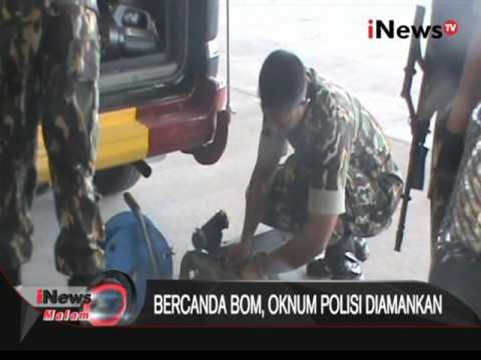 Bercanda membawa bom, seorang oknum polisi di Jambi diamankan - iNews Malam 04/04