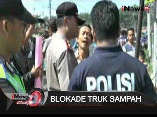 Ratusan warga di Bogor blokade truk sampah yang akan ke TPA Galuga - iNews Siang 06/04