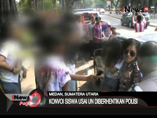 UN selesai, acara konvoi SMA di Medan diberhentikan polisi - iNews Pagi 07/04