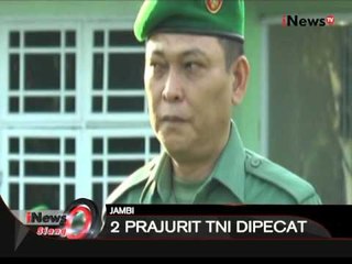 Terbukti terlibat narkoba, 2 prajurit TNI di Jambi dipecat secara tidak hormat - iNews Siang 11/04
