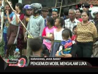 Kecelakaan antaran minibus dan kereta terjadi di Karawang, Jabar - iNews Malam 10/04