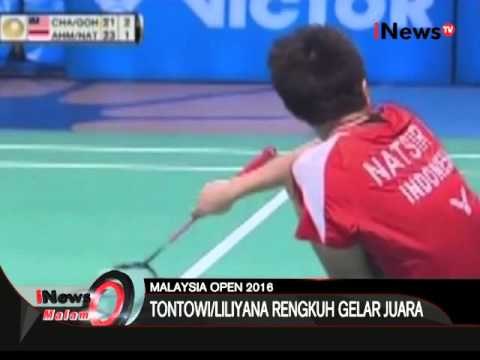 Pasangan Tantowi Ahmad-Liliana Natsir sukses raih gelar juara Malaysia Open - iNews Malam 10/04