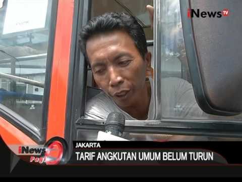 Turunanya BBM, tarif angkutan umum di Jakarta masih menggunakan tarif lama - iNews Pagi 15/04