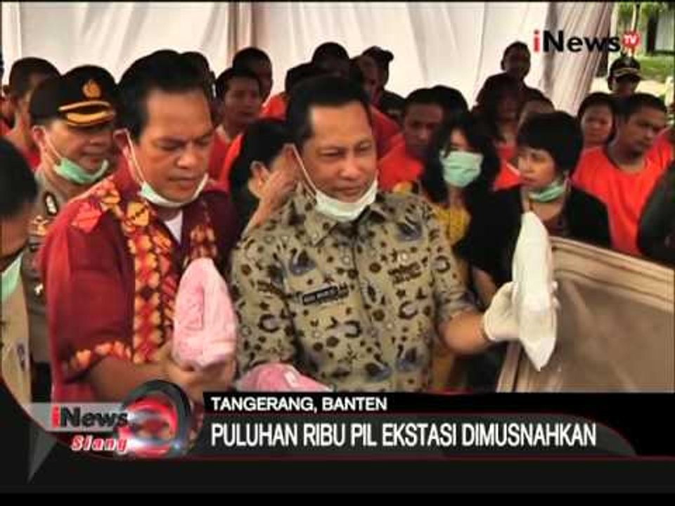 Puluhan ribu ekstasi dan 1 kuintal sabu tadi pagi dimunahkan BNN - iNews Siang 15/04