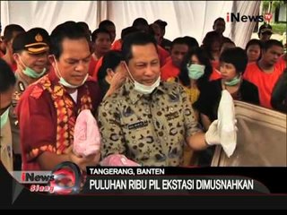Puluhan ribu ekstasi dan 1 kuintal sabu tadi pagi dimunahkan BNN - iNews Siang 15/04