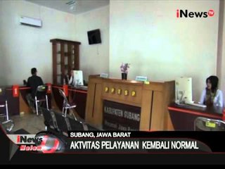 Pasca disegel, pelayanan publik di kantor Bupati Subang sudah kembali normal - iNews Malam 13/04