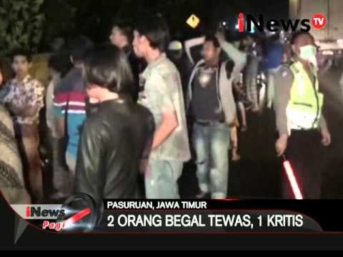 Pelaku begal motor tewas dikroyok warga, kehabisan darah akibat dicelurit - iNews Pagi 18/04