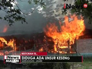 Restoran milik pemkot merangin jambi diduga sengaja dibakar - iNews Malam 19/04