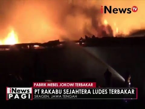 Pabrik mebel milik presiden Jokowi terbakar - iNews Pagi 20/04
